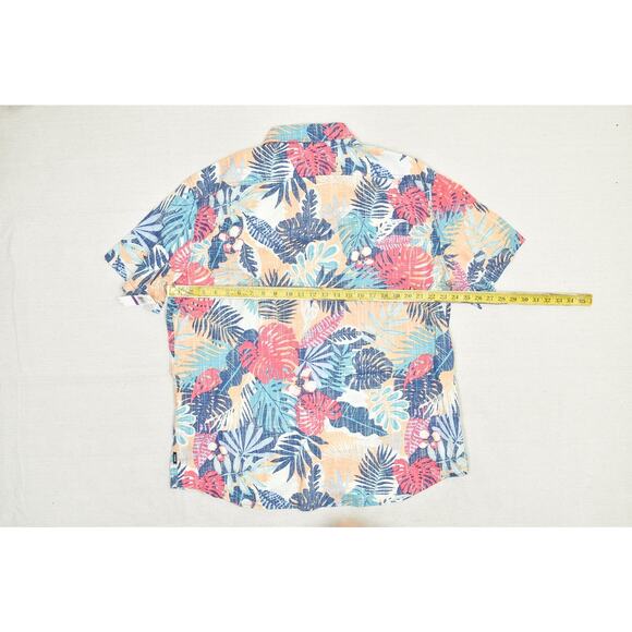 NEW Izod Saltwater Men's Hawaiian Tropical Button Down Shirt Regular Size XXL - Picture 5 of 8